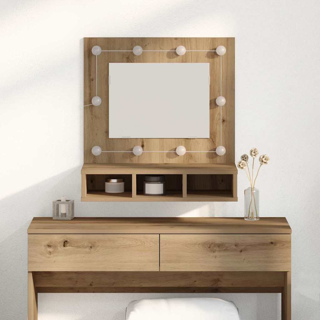 Zrcadlová Skříň Artisanový Dub 60 X 31,5 X 62 Cm