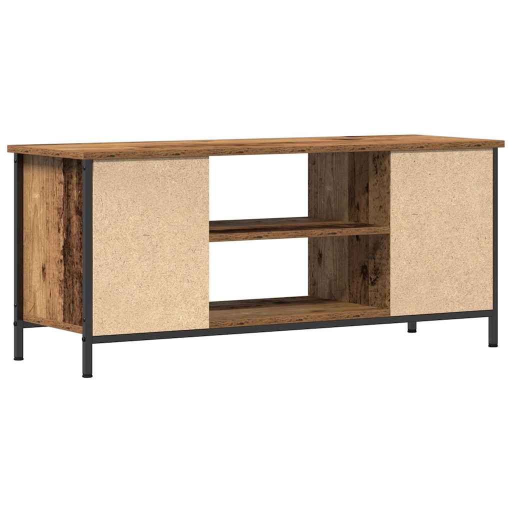 Televizní Skříň 102 X 35 X 45 Cm Staré Dřevo Kompozitní Dřevo