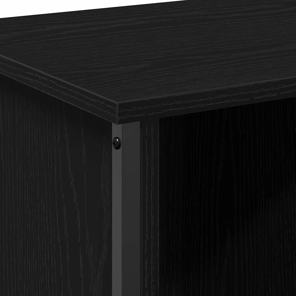 Televizní Skříň 102 X 35 X 45 Cm Černý Dub Kompozitní Dřevo