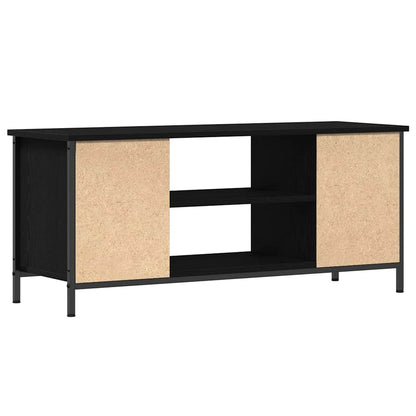 Televizní Skříň 102 X 35 X 45 Cm Černý Dub Kompozitní Dřevo