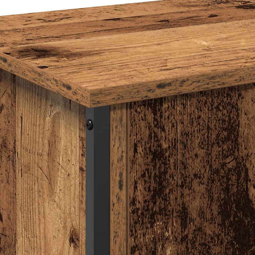 Televizní Skříň 100 X 35 X 45 Cm Staré Dřevo Kompozitní Dřevo