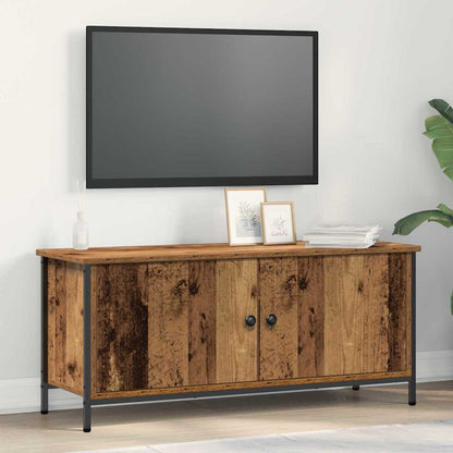 Televizní Skříň 100 X 35 X 45 Cm Staré Dřevo Kompozitní Dřevo