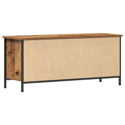 Televizní Skříň 100 X 35 X 45 Cm Staré Dřevo Kompozitní Dřevo
