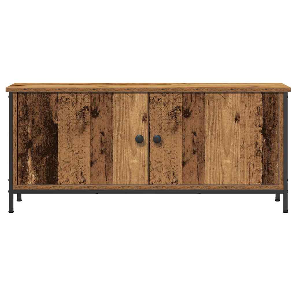 Televizní Skříň 100 X 35 X 45 Cm Staré Dřevo Kompozitní Dřevo
