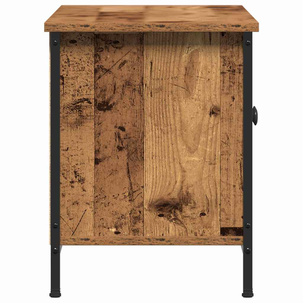 Televizní Skříň 100 X 35 X 45 Cm Staré Dřevo Kompozitní Dřevo