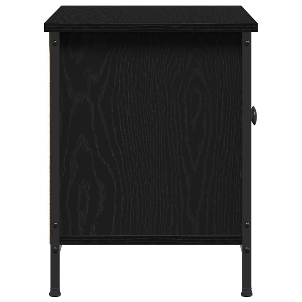 Televizní Skříň 100 X 35 X 45 Cm Černý Dub Kompozitní Dřevo