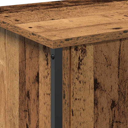 Televizní Skříň 60 X 35 X 45 Cm Staré Dřevo Kompozitní Dřevo