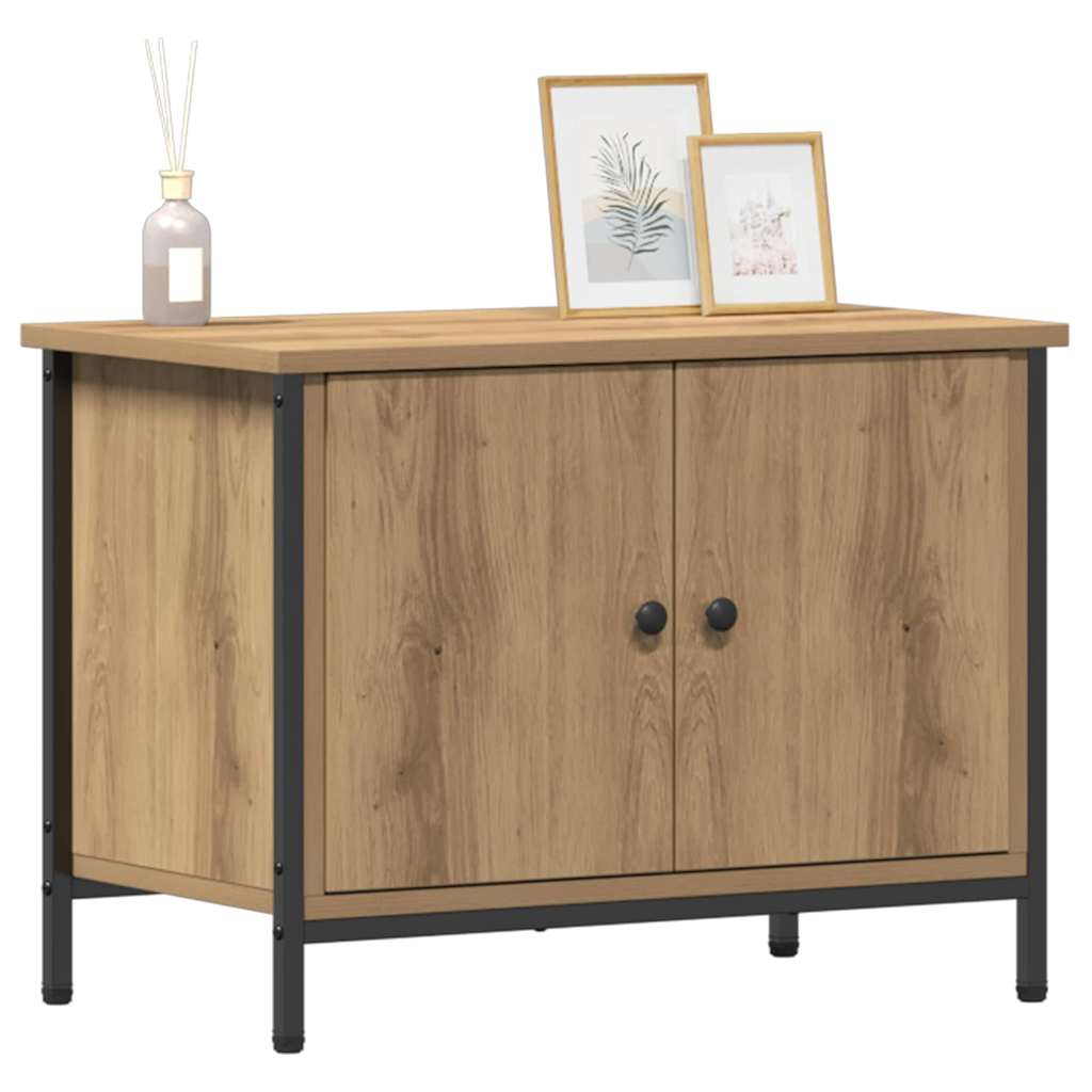 Televizní Skříň 60 X 35 X 45 Cm Artisanový Dub Kompozitní Dřevo