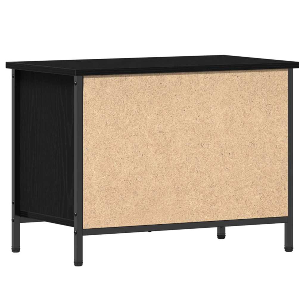 Televizní Skříň 60 X 35 X 45 Cm Černý Dub Kompozitní Dřevo
