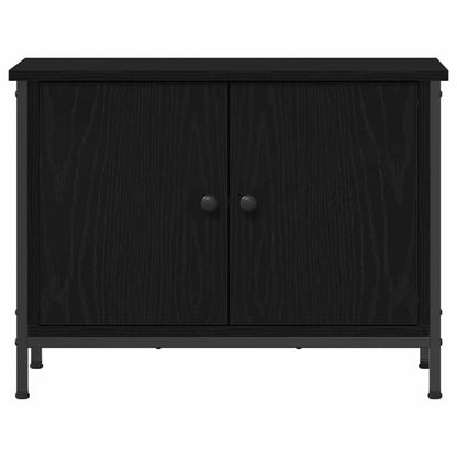 Televizní Skříň 60 X 35 X 45 Cm Černý Dub Kompozitní Dřevo