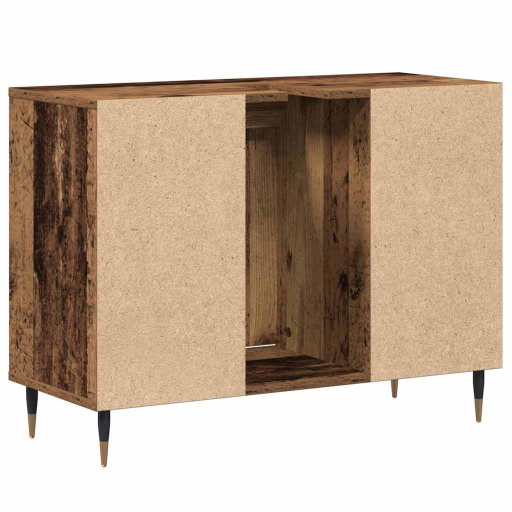 Koupelnová Skříň Staré Dřevo 80 X 33 X 60 Cm Kompozitní Dřevo