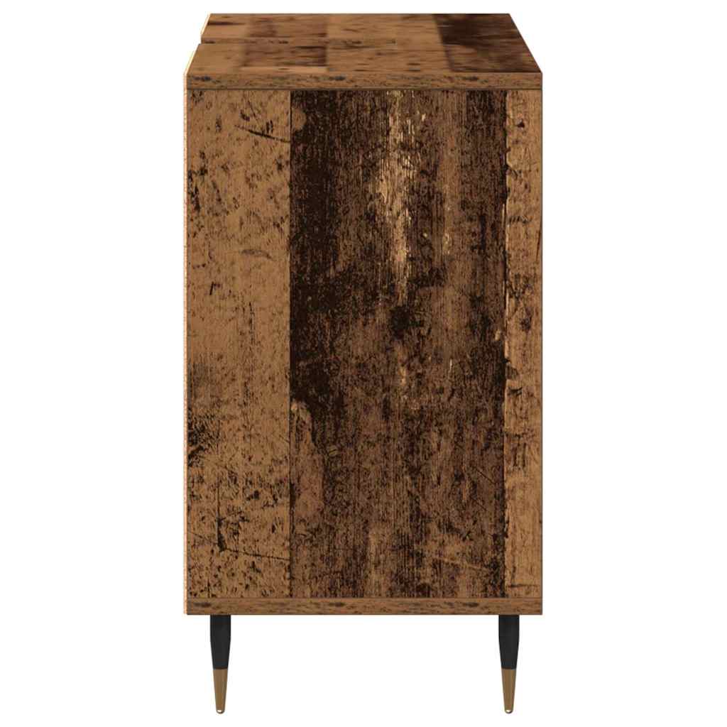 Koupelnová Skříň Staré Dřevo 80 X 33 X 60 Cm Kompozitní Dřevo