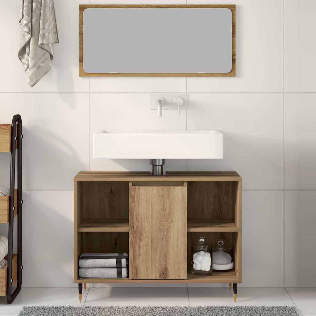 Koupelnová Skříň Artisanový Dub 80 X 33 X 60 Cm