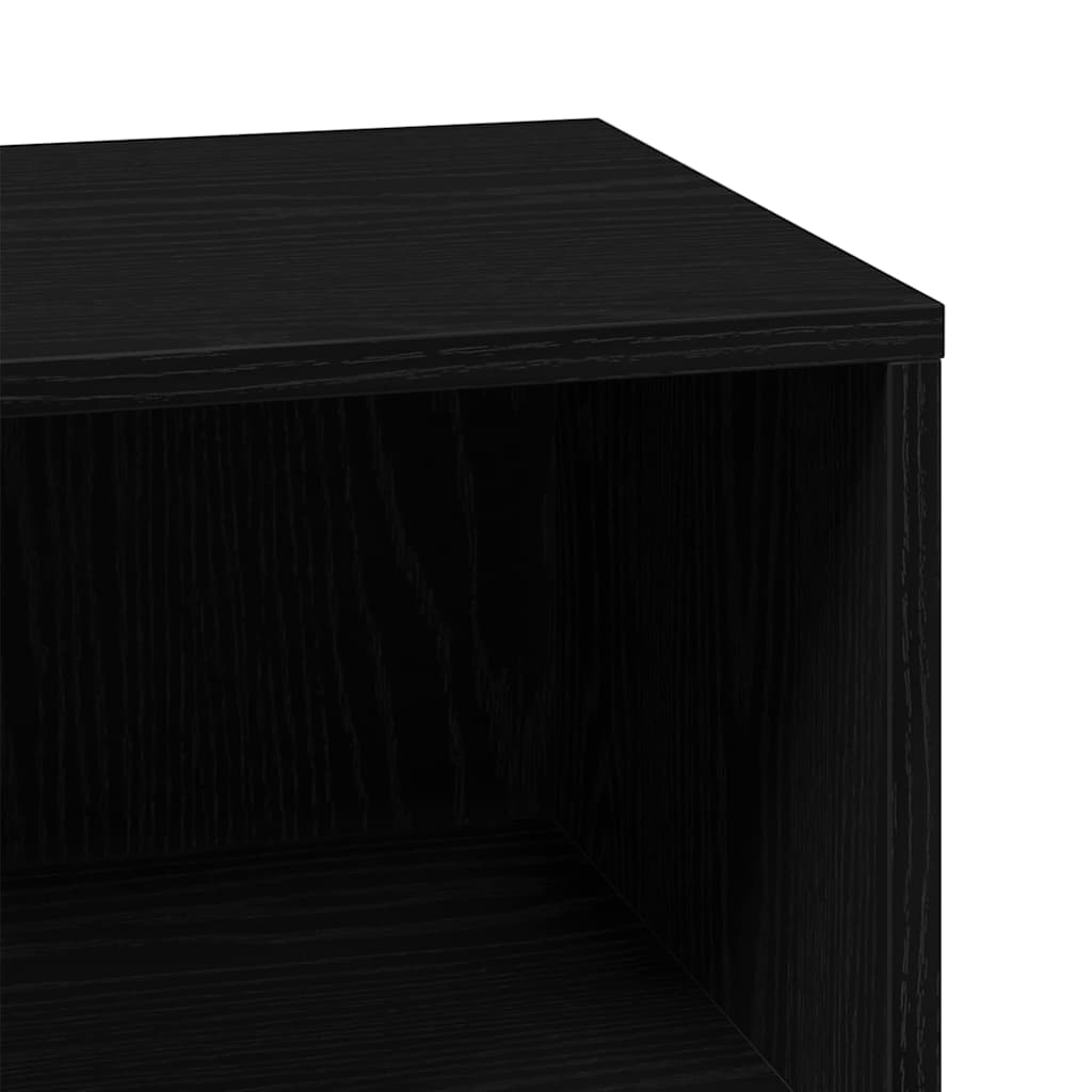 Koupelnová Skříň Černá 80 X 33 X 60 Cm Kompozitní Dřevo