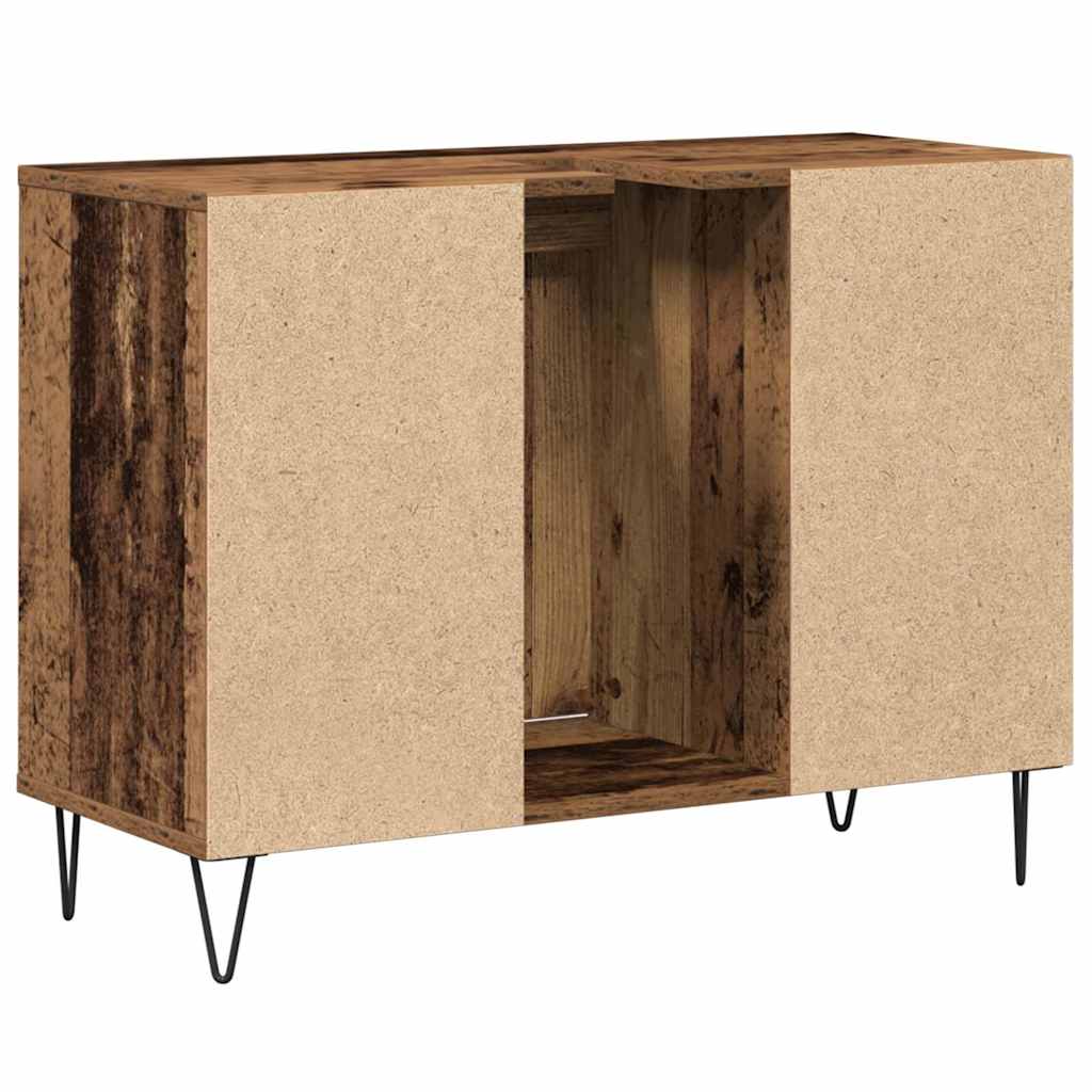 Koupelnová Skříň Staré Dřevo 80 X 33 X 60 Cm Kompozitní Dřevo