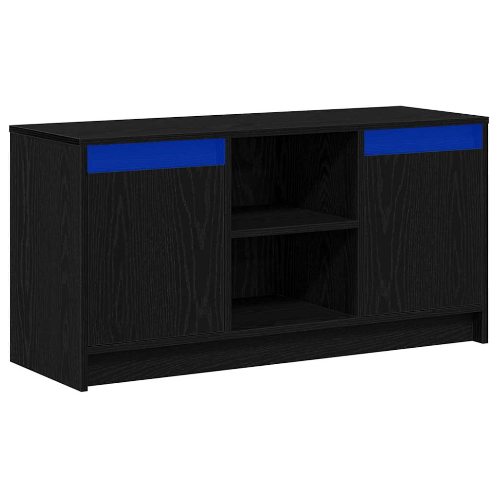 Tv Jednotky 100 X 34 X 50 Cm Černá Kompozitní Dřevo