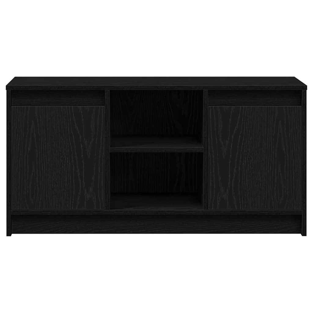 Tv Jednotky 100 X 34 X 50 Cm Černá Kompozitní Dřevo