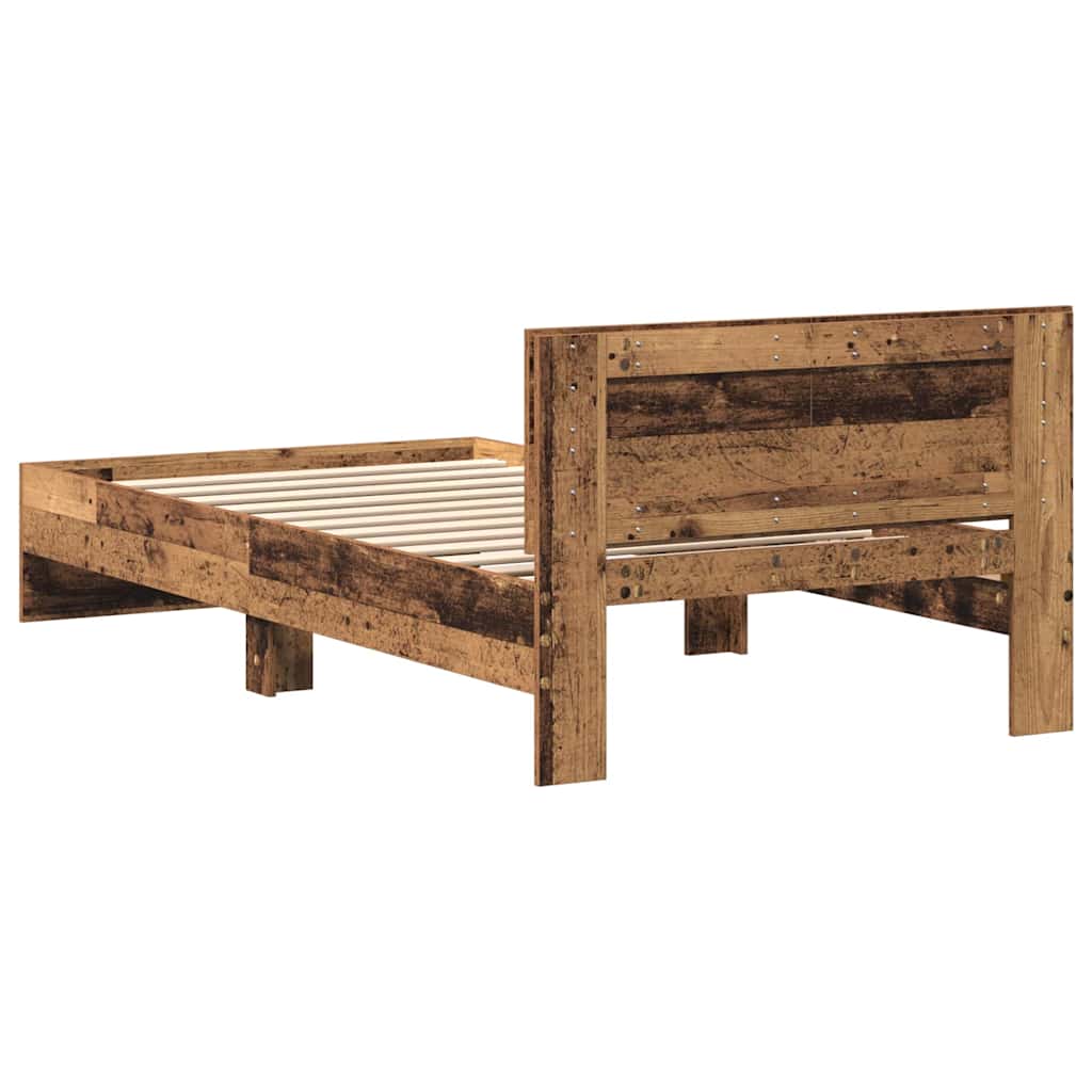Rám Postele Staré Dřevo 203 X 104 X 70 Cm Kompozitní Dřevo