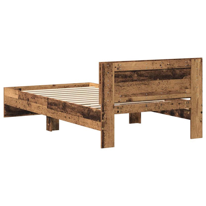 Rám Postele Staré Dřevo 203 X 104 X 70 Cm Kompozitní Dřevo
