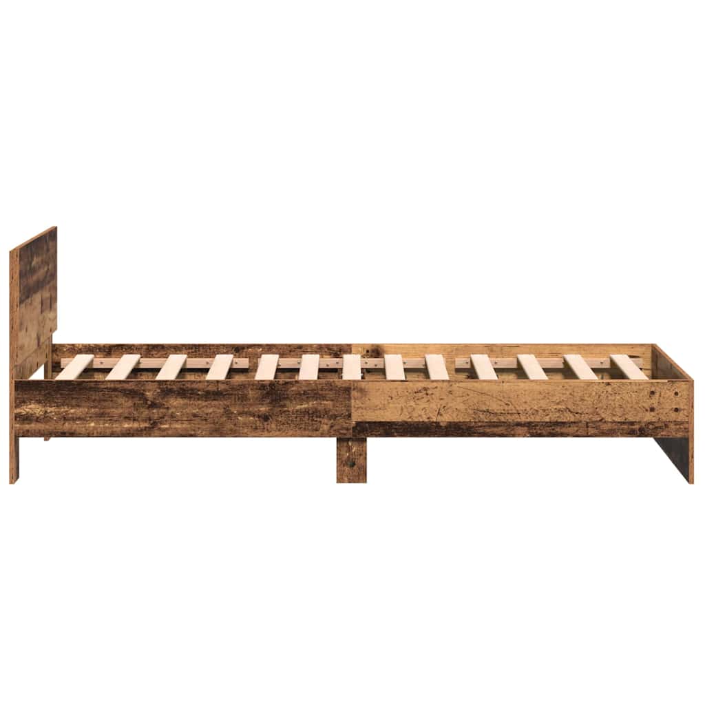 Rám Postele Staré Dřevo 203 X 104 X 70 Cm Kompozitní Dřevo