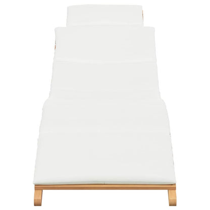 Zahradní Lehátko Hnědá 198 X 55 X 58,5 Cm Pevné Teakové Dřevo