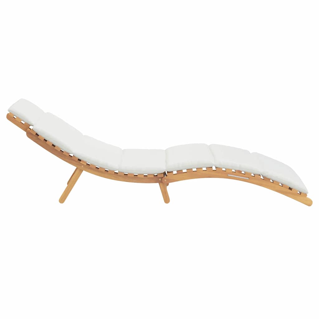 Zahradní Lehátko Hnědá 198 X 55 X 58,5 Cm Pevné Teakové Dřevo