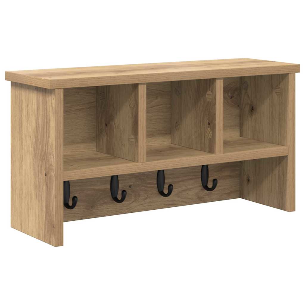Nástěnný Věšák Na Kabáty Nástěnná Montáž Artisanový Dub