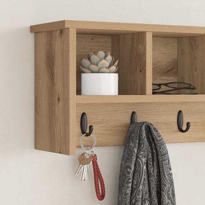 Nástěnný Věšák Na Kabáty Nástěnná Montáž Artisanový Dub