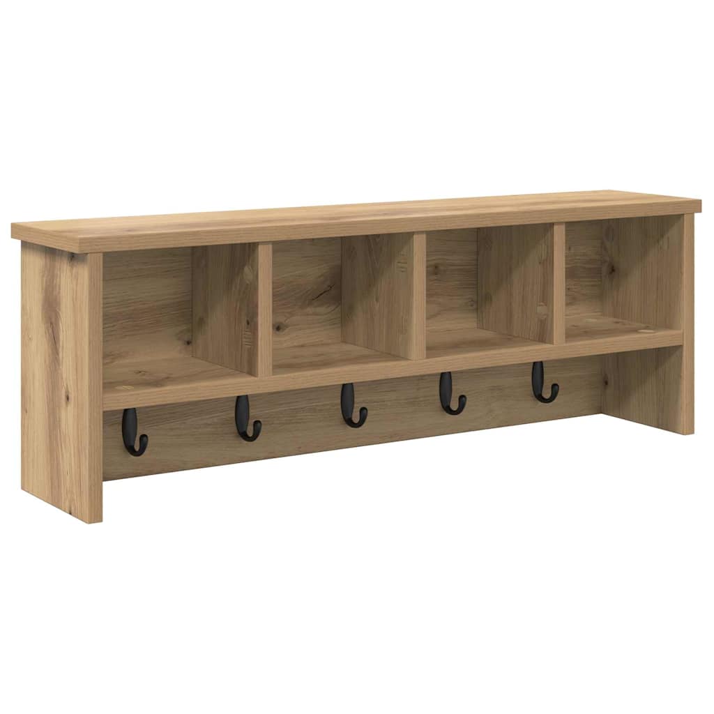 Nástěnný Věšák Na Kabáty Nástěnná Montáž Artisanový Dub