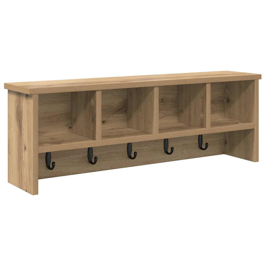 Nástěnný Věšák Na Kabáty Nástěnná Montáž Artisanový Dub
