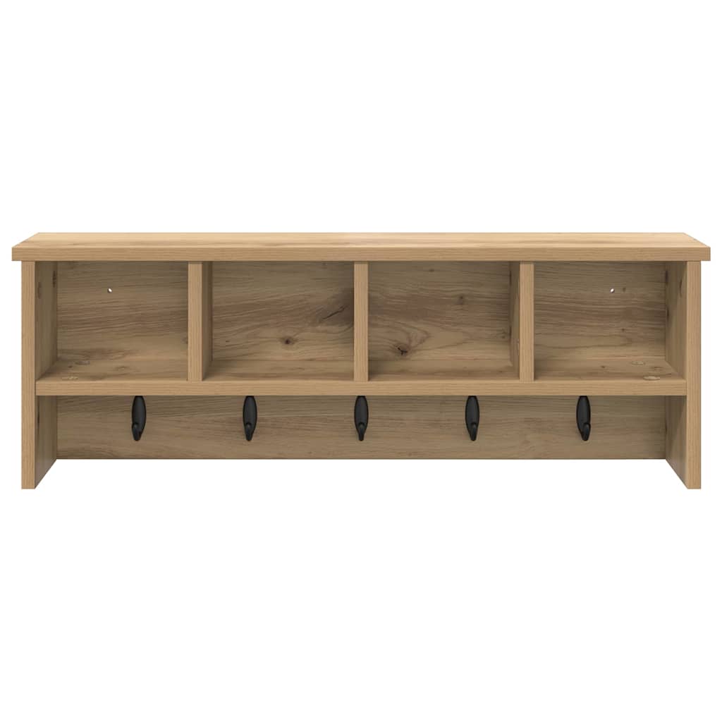Nástěnný Věšák Na Kabáty Nástěnná Montáž Artisanový Dub