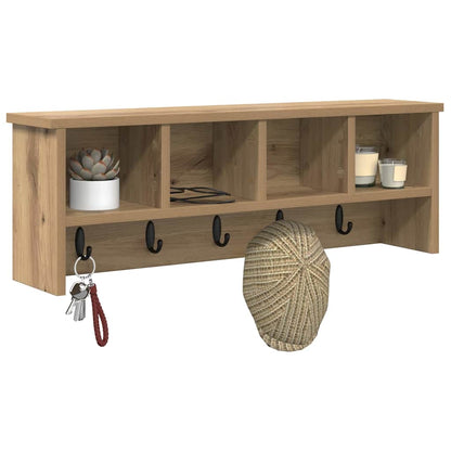 Nástěnný Věšák Na Kabáty Nástěnná Montáž Artisanový Dub