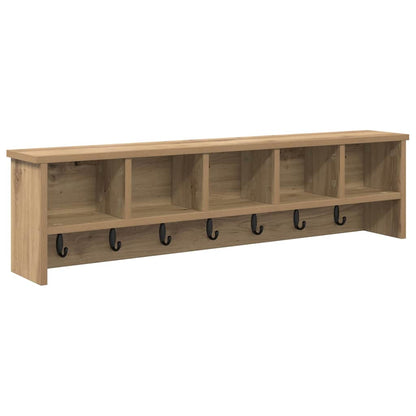 Nástěnný Věšák Na Kabáty Nástěnná Montáž Artisanový Dub