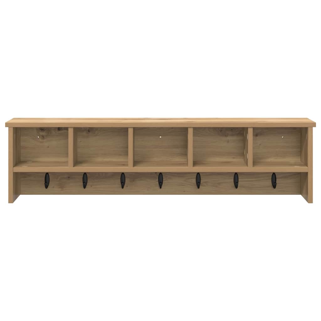 Nástěnný Věšák Na Kabáty Nástěnná Montáž Artisanový Dub
