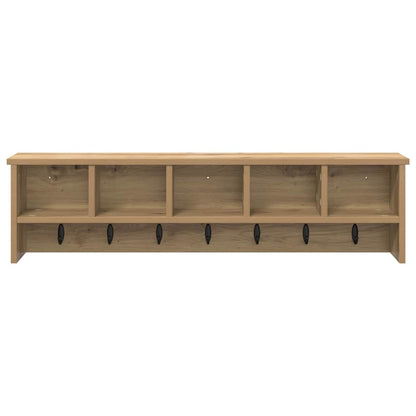 Nástěnný Věšák Na Kabáty Nástěnná Montáž Artisanový Dub