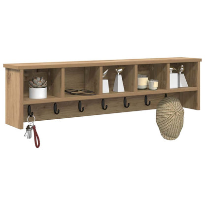 Nástěnný Věšák Na Kabáty Nástěnná Montáž Artisanový Dub