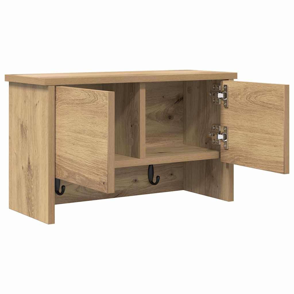 Nástěnný Věšák Na Kabáty Nástěnná Montáž Artisanový Dub
