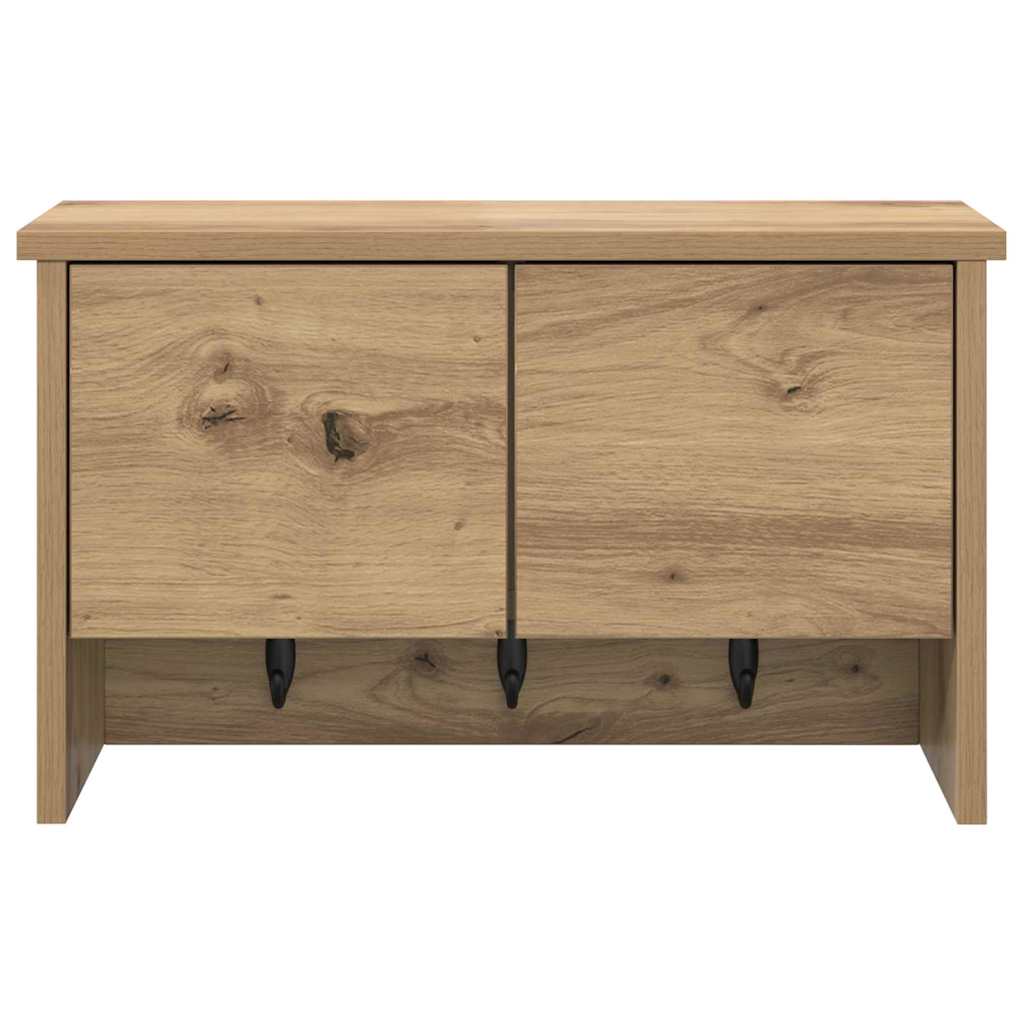 Nástěnný Věšák Na Kabáty Nástěnná Montáž Artisanový Dub