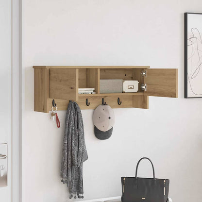 Nástěnný Věšák Na Kabáty Nástěnná Montáž Artisanový Dub