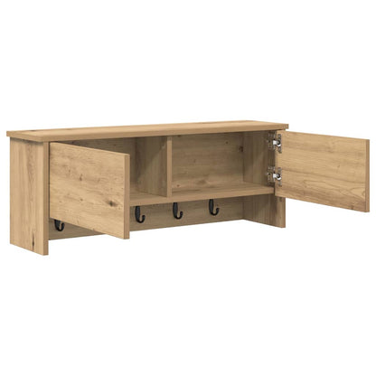 Nástěnný Věšák Na Kabáty Nástěnná Montáž Artisanový Dub