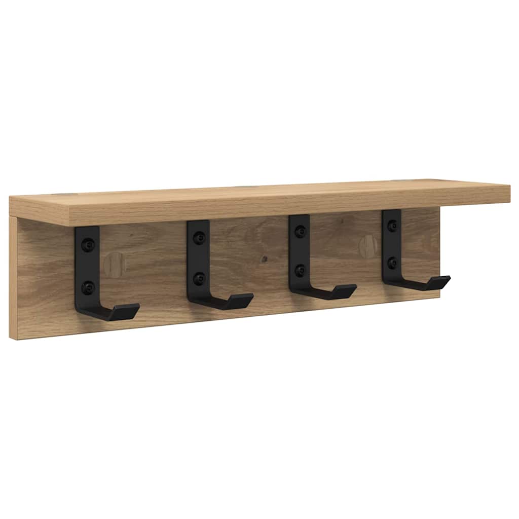 Nástěnný Věšák Na Kabáty Nástěnná Montáž Artisanový Dub