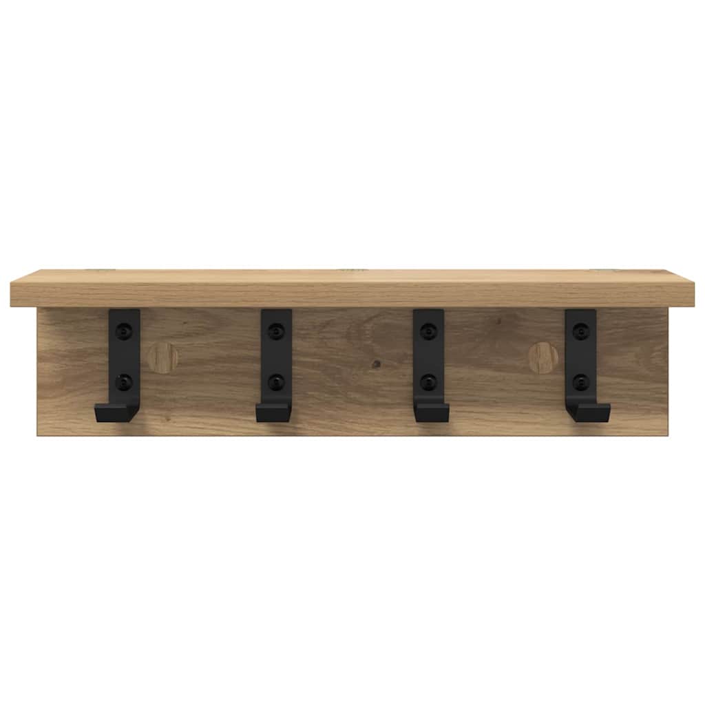 Nástěnný Věšák Na Kabáty Nástěnná Montáž Artisanový Dub