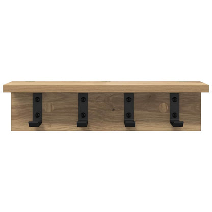 Nástěnný Věšák Na Kabáty Nástěnná Montáž Artisanový Dub