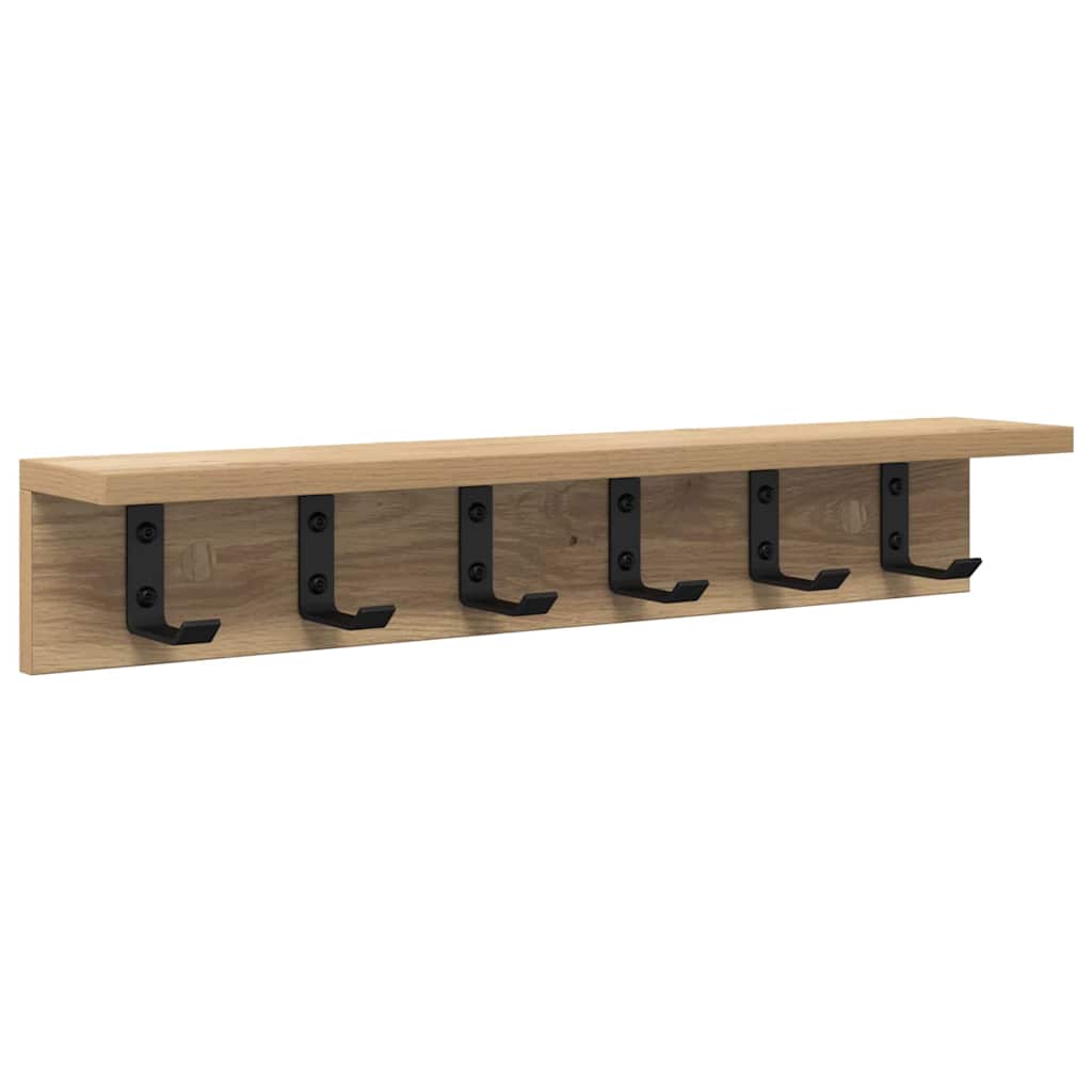 Nástěnný Věšák Na Kabáty Nástěnná Montáž Artisanový Dub