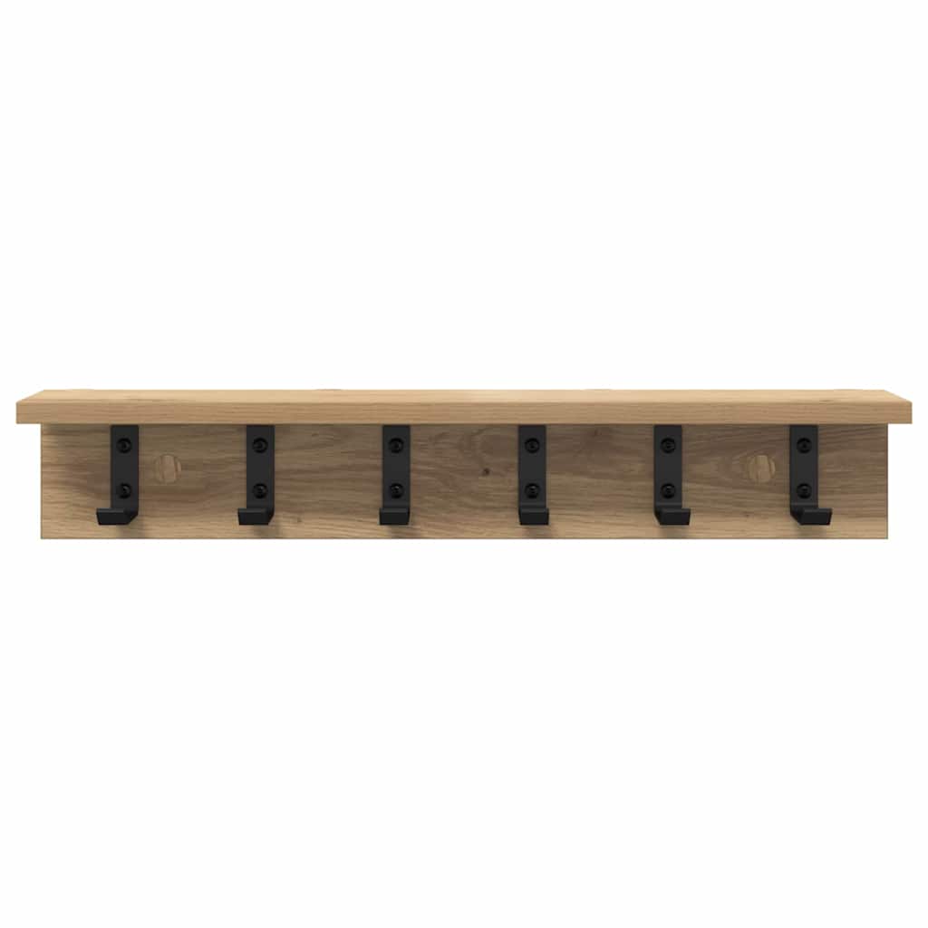 Nástěnný Věšák Na Kabáty Nástěnná Montáž Artisanový Dub