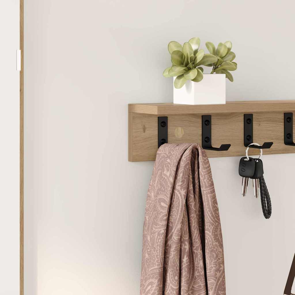 Nástěnný Věšák Na Kabáty Nástěnná Montáž Artisanový Dub