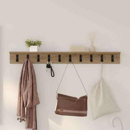Nástěnný Věšák Na Kabáty Nástěnná Montáž Artisanový Dub
