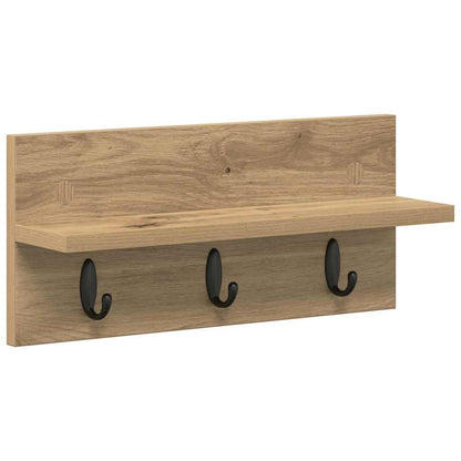 Nástěnný Věšák Na Kabáty Nástěnná Montáž Artisanový Dub