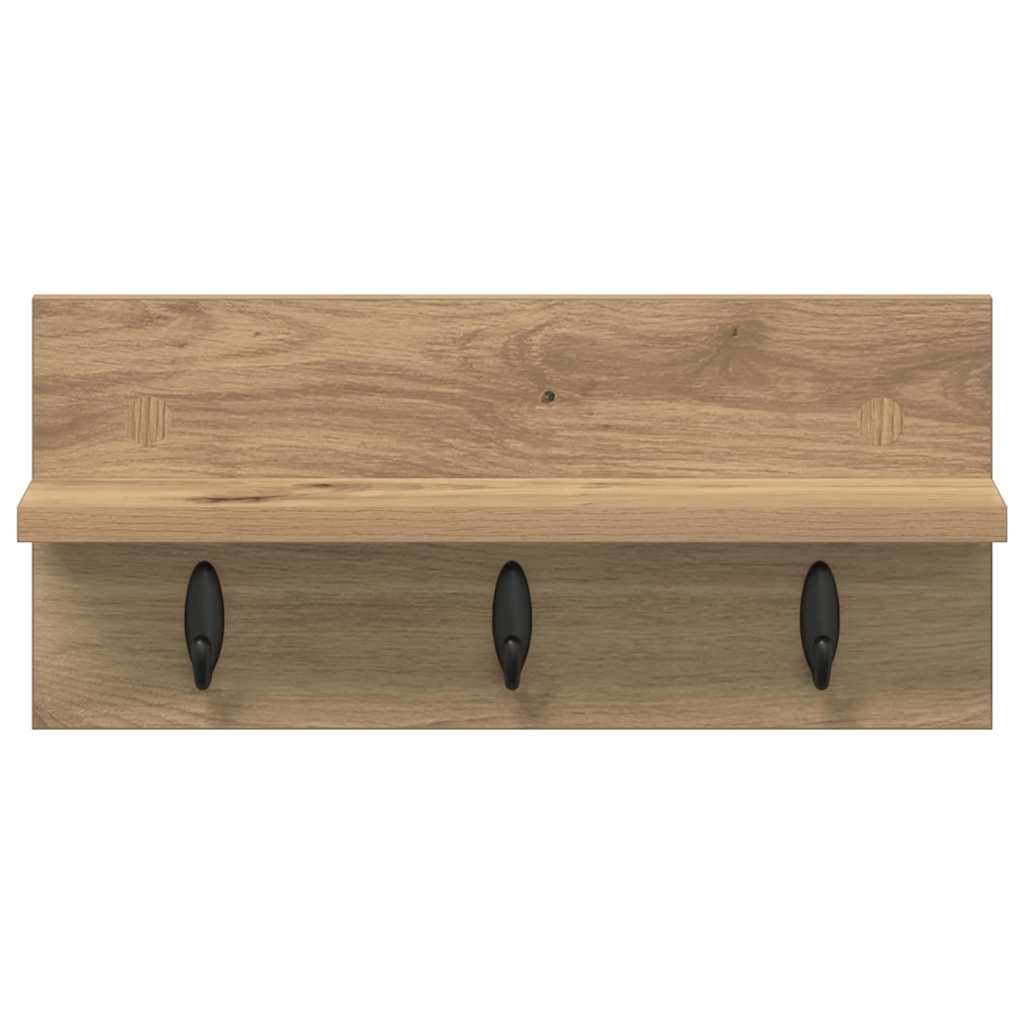 Nástěnný Věšák Na Kabáty Nástěnná Montáž Artisanový Dub