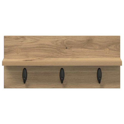 Nástěnný Věšák Na Kabáty Nástěnná Montáž Artisanový Dub